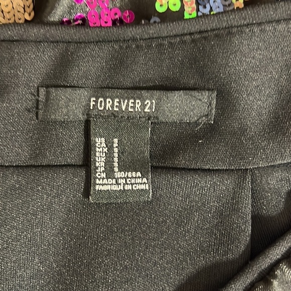 Forever 21 Sequin Colorful Mini Skirt Small - Picture 12 of 13